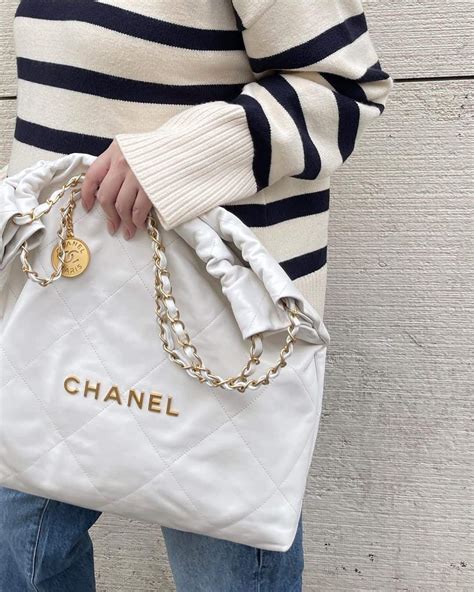 chanel white round purse|chanel 22 bag small price.